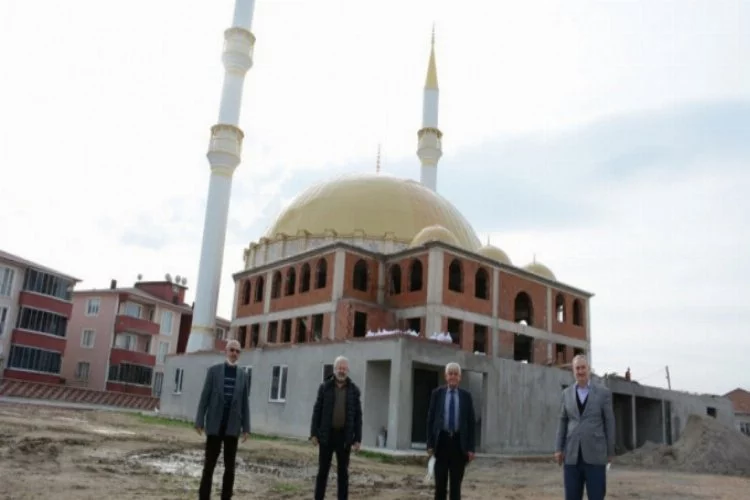 Bursa Mustafakemalpaşa'da Mekke Camii yükseliyor