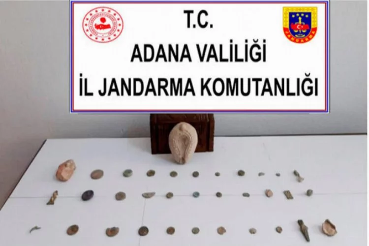 Adana'da tarihi eser kaçakçılığı yapan 2 kişi yakalandı