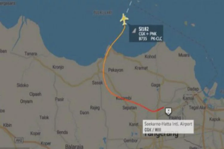 Endonezya'da iç hat seferi yapan yolcu uçağı denize düştü!
