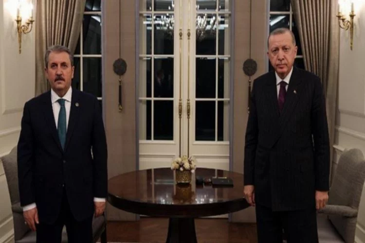 Erdoğan, Mustafa Destici'yi kabul etti