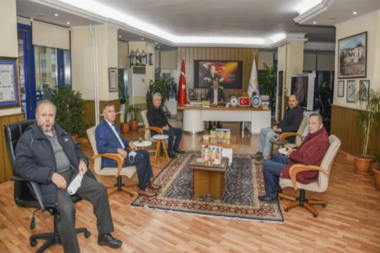 Bursa'da oda başkanlarından Başkan Özkan'a ziyaret
