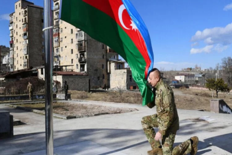 Aliyev'den işgalden kurtarılan Şuşa'ya ziyaret
