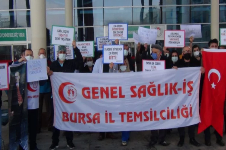 Bursa'da sağlık çalışanları destek bekliyor