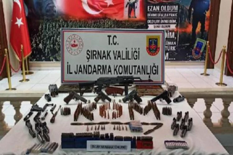 Şırnak'ta 'kaçakçılık' operasyonu; silahlar ve mühimmat ele geçirildi