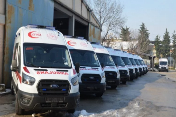 Bursa İl Sağlık Müdürlüğü'ne 10 ambulans daha