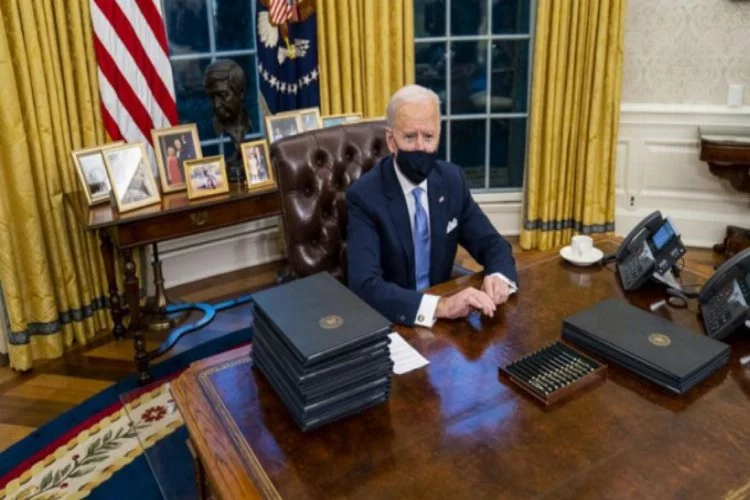 Biden'dan Oval Ofis'te yaptığı değişiklikler dikkat çekti