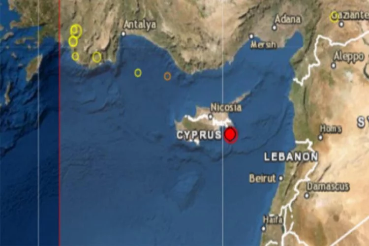 Kıbrıs'ta şiddetli deprem! Türkiye'den de hissedildi