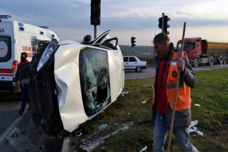 Tekirdağ'da feci kaza: 5 yaralı var