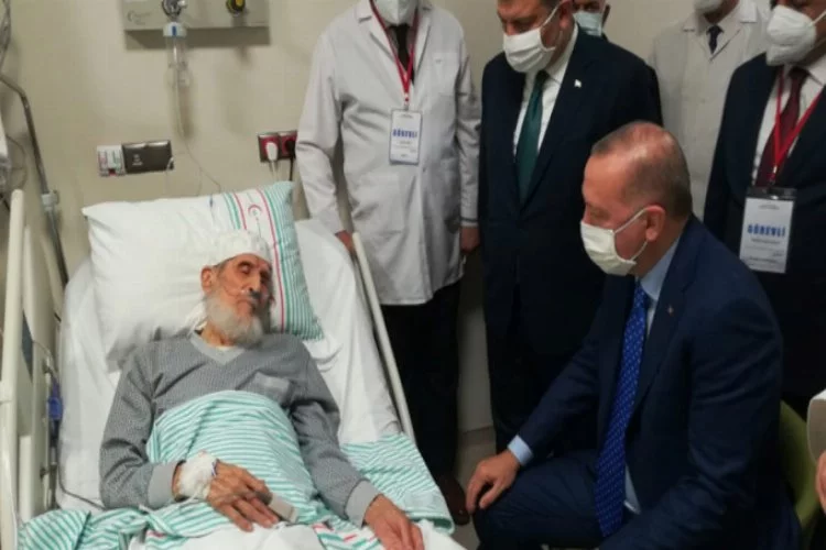 Erdoğan'dan Nazırlı'ya hastanede ziyaret