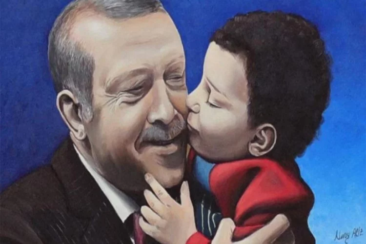 Erdoğan, tablo için teşekkür etti