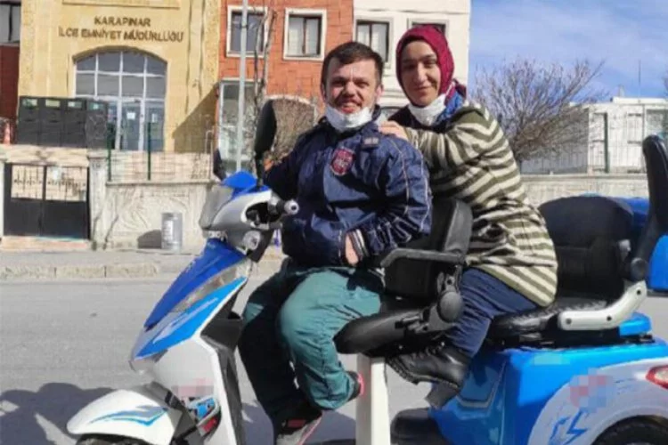 Engelli çiftin çalınan elektrikli motosikleti, satışa çıkarılınca bulundu