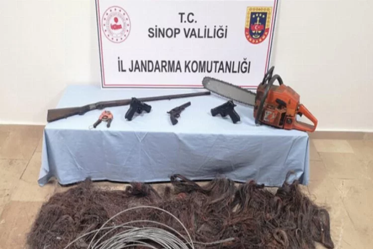 Sinop'ta kablo hırsızlığı operasyonunda 3 gözaltı