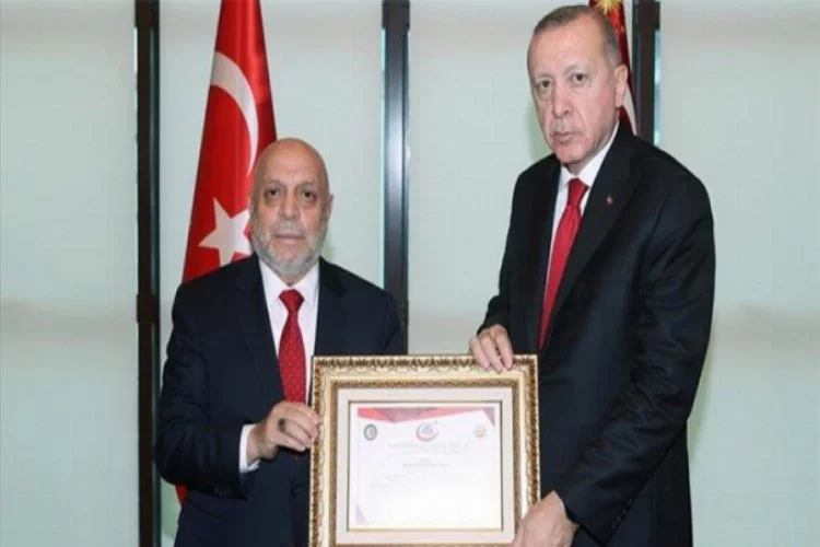 Erdoğan, Hak-İş Genel Başkanı Arslan'ı kabul etti