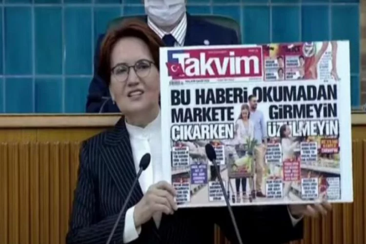 Meral Akşener'den Takvim gazetesi manşeti çıkışı! "Hiç mi utanmıyorsunuz?"