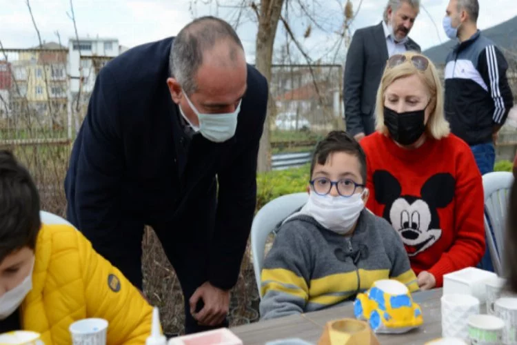 Bursa'da Başkan Sertaslan özel çocuklar ile buluştu
