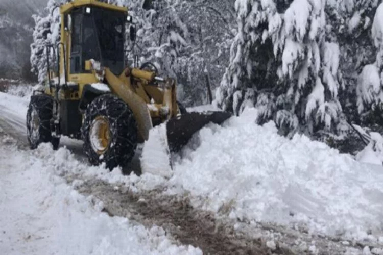 Yalova'da kar yağışı ulaşımı güçleştirdi