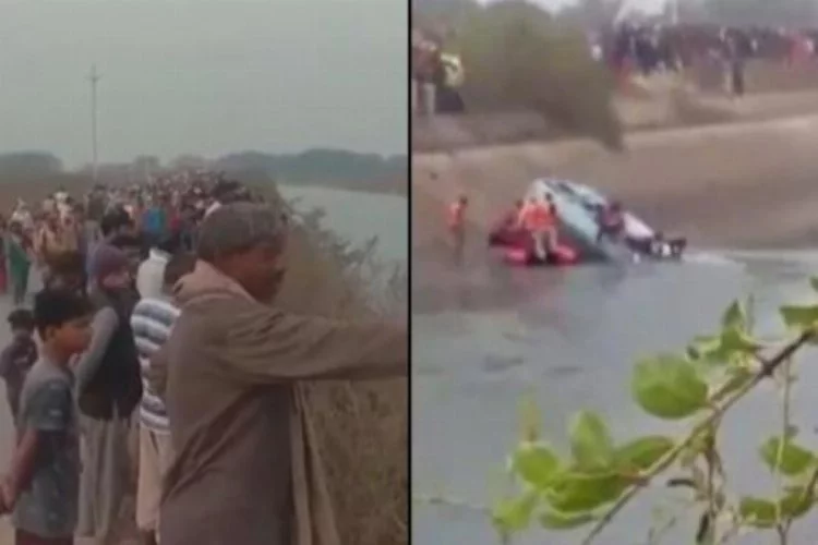 Yolcu otobüsü su kanalına düştü: 40 ölü