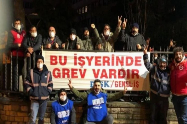 İstanbul'da Kadıköy Belediyesi işçileri greve başladı