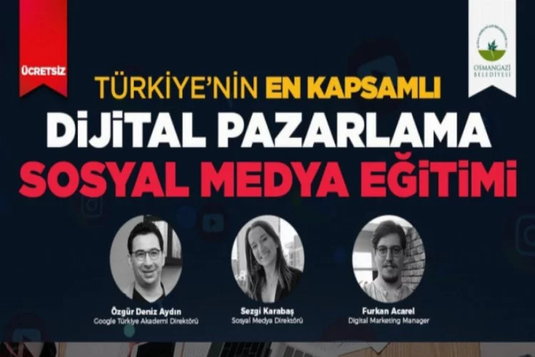 Bursa'da Dijital Pazarlama ve Sosyal Medya Eğitimi'ne rekor başvuru