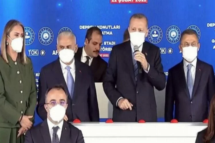 Erdoğan'ın katıldığı törende Tunç Soyer'e dikkat çeken hitap