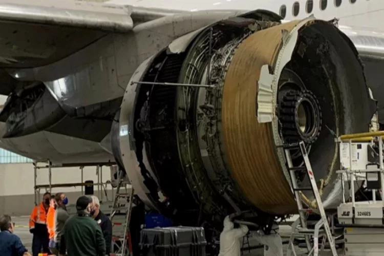 Boeing 777 tipi uçağın motorunun sorunu metal yorgunluğu!