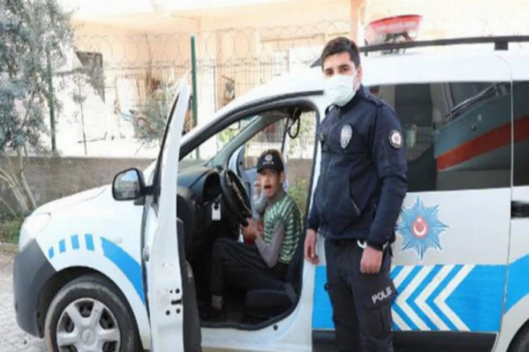 Epilepsi hastası İdris'e polislerden sürpriz