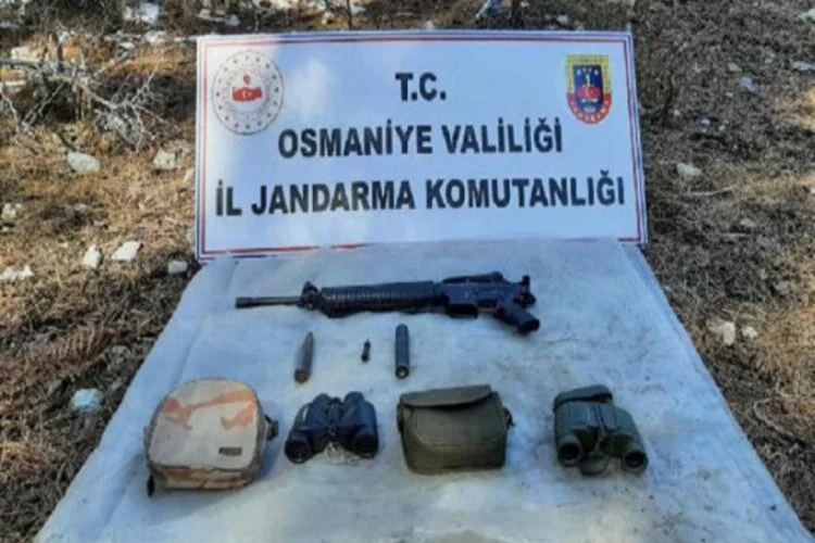 Amanoslarda PKK sığınağında silah ve mühimmat ele geçti
