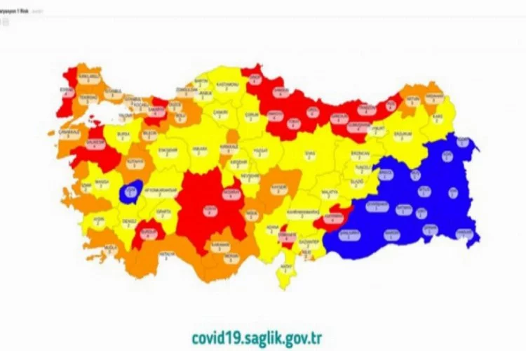 İşte il il Türkiye'nin risk haritası! Normalleşme...