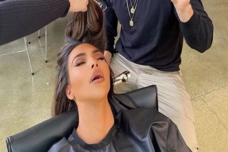 Kardashian kuaför koltuğunda uyuyakaldı