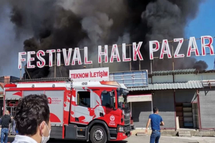 Antalya Festival Çarşısı'nda yangın!