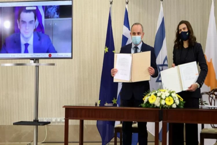 GKRY, Yunanistan ve İsrail arasında elektrik hattı için imzalar tamam