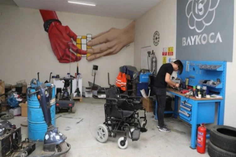 Bursa İnegöl'de 6 ayda 65 engelli aracı tamir edildi