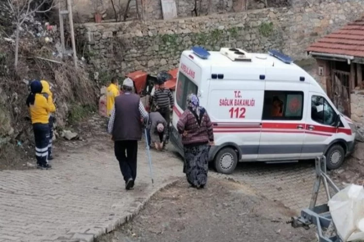 Bursa'da korona hastasını almaya giden ambulans kaza yaptı!