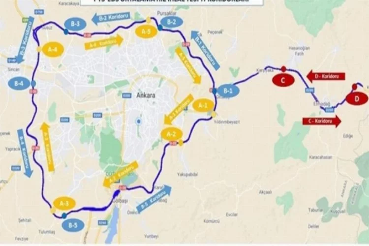 Ankara çevre yolu ile Kırıkkale arasında 'ortalama hız koridoru' oluşturuldu