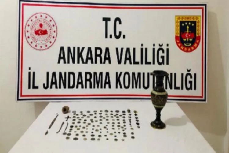 Ankara'da, 125 adet tarihi eser ele geçirildi