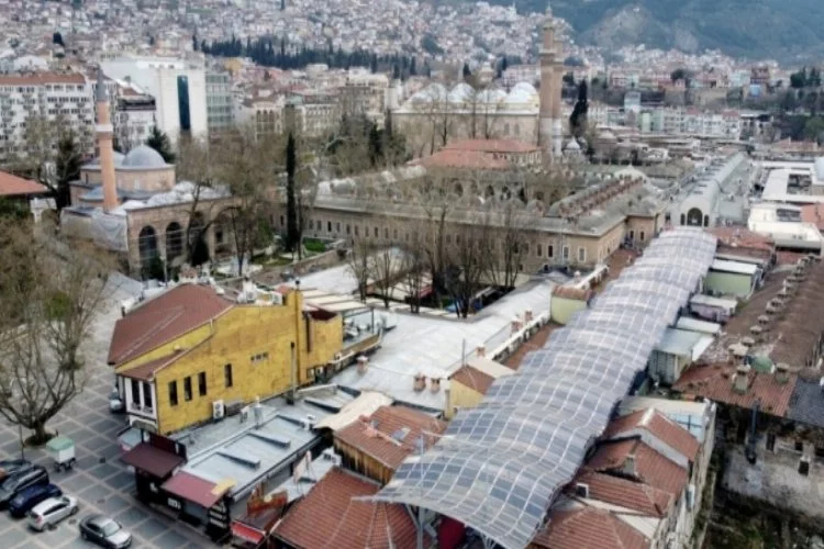 Bursa'da tarihi 3 çarşının çatı örtüsü yenileniyor