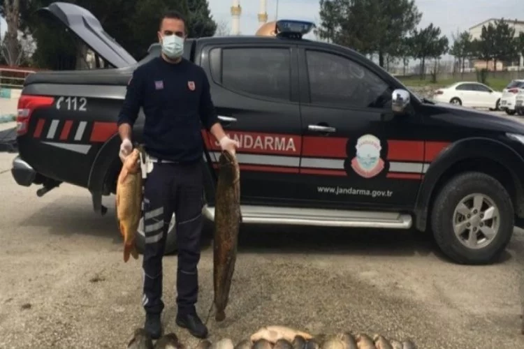 Bursa'da kaçak avlanan 2 balıkçıya ceza yağdı!