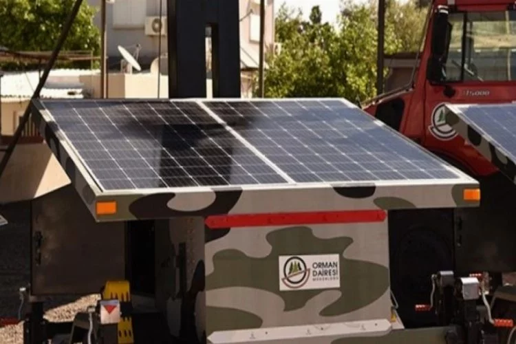 Türkiye'den KKTC'ye yangın gözetleme kamerası ve güneş paneli yardımı