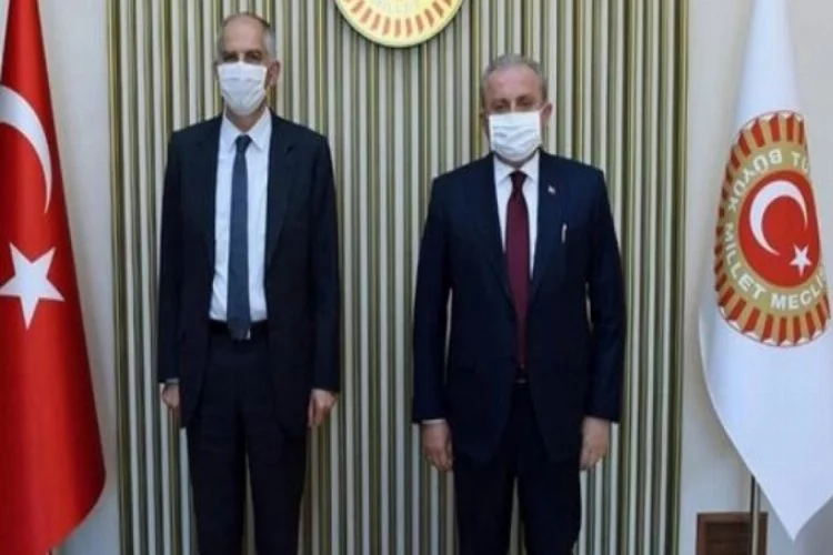 Meclis Başkanı Şentop, Fransa'nın Ankara Büyükelçisi ile görüştü
