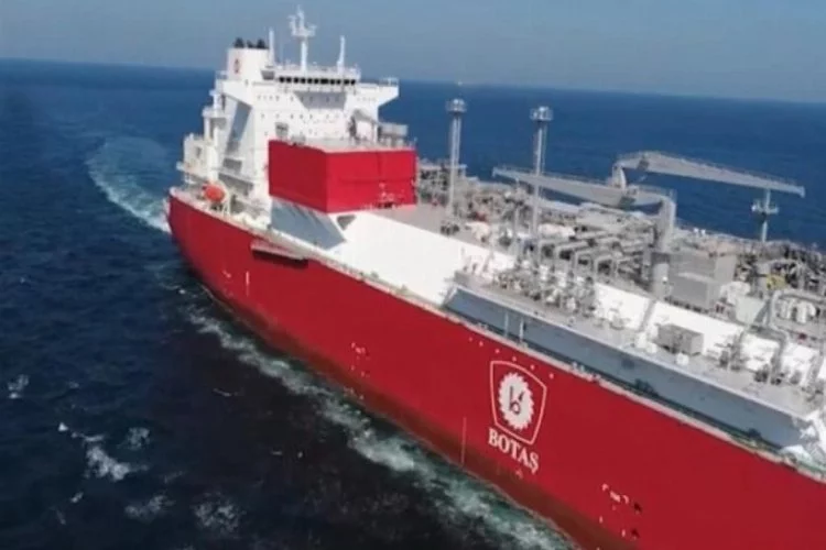 Türkiye'nin ilk doğalgaz depolama gemisi Hatay açıklarında