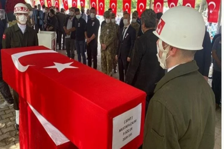 Şehit Sözleşmeli Er Mustafa Çalım'a son görev