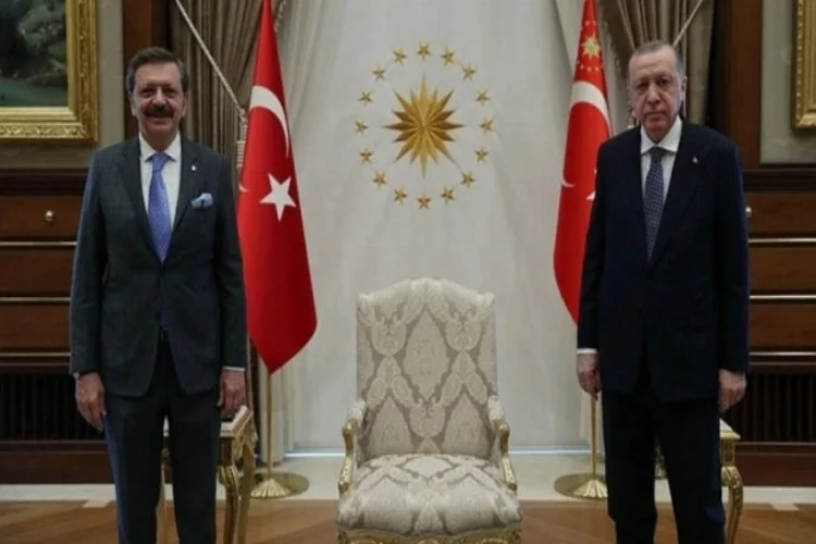 Erdoğan, TOBB Başkanı Hisarcıklıoğlu'nu kabul etti