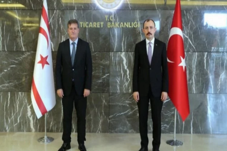 Ticaret Bakanı Muş, KKTC Başbakan Yardımcısı Erhan Arıklı ile görüştü!