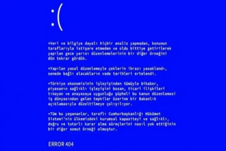 DEVA Partisi'nden 'error 404'lü  'çek' açıklaması