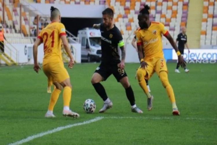 Yeni Malatyaspor ile Kayserispor'un karşılaşması 1-1 sona erdi