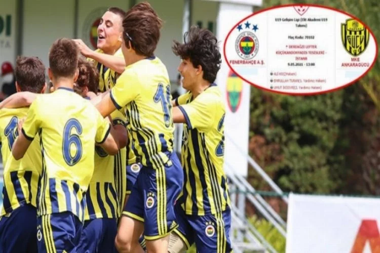 Fenerbahçe-Ankaragücü U19 Gelişim Ligi maçına ilginç atama!