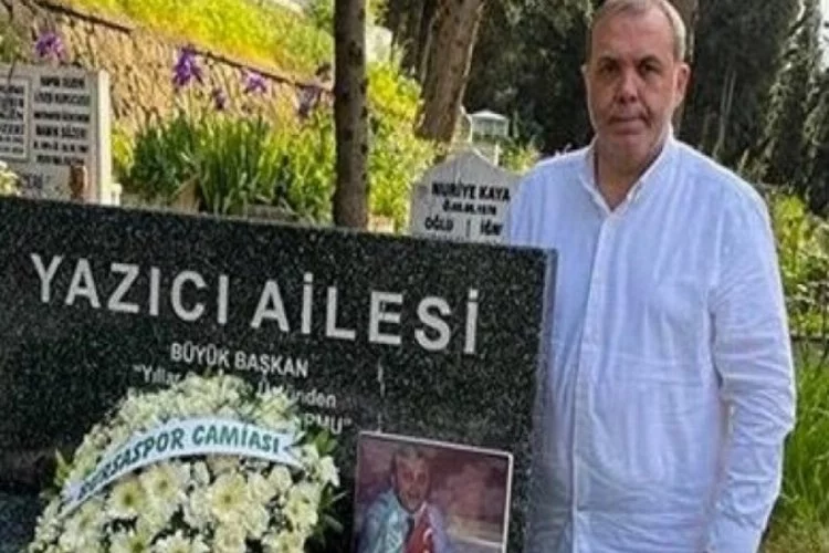 Bursaspor Başkanı Kamat, İbrahim Yazıcı'nın kabrini ziyaret etti