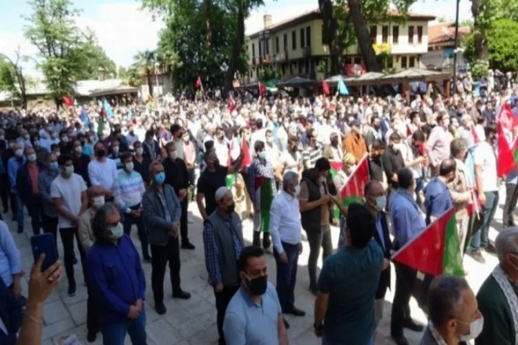 Bursa'da şehit olan Filistinliler için gıyabi cenaze namazı kılındı