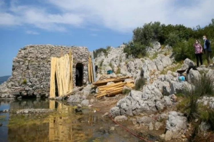 Roma dönemine ait taş hamam restore ediliyor