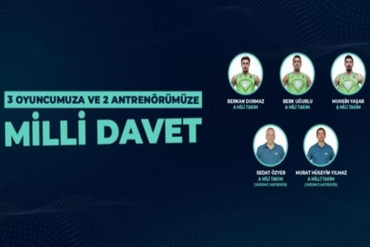 TOFAŞ'tan 3 oyuncu ve 2 antrenöre Milli davet